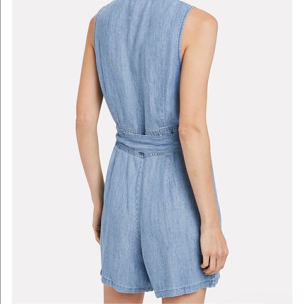 Rails Scarlett Chambray Romper Linen Lyocell Size… - image 2